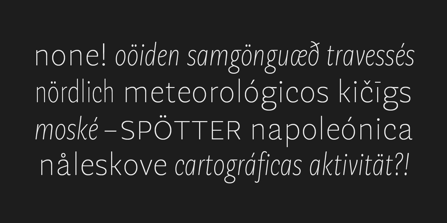 Przykład czcionki Geller Sans Rg SemiBold Italic